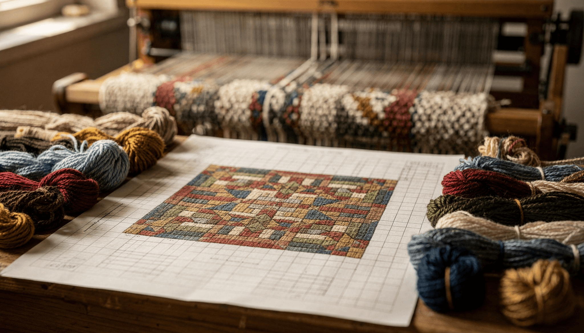 Du Dessin au Métier : La Naissance d'un Tapis sur Mesure