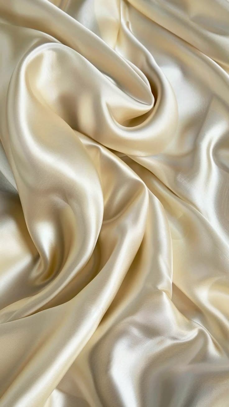 Lustrous silk threads catching light