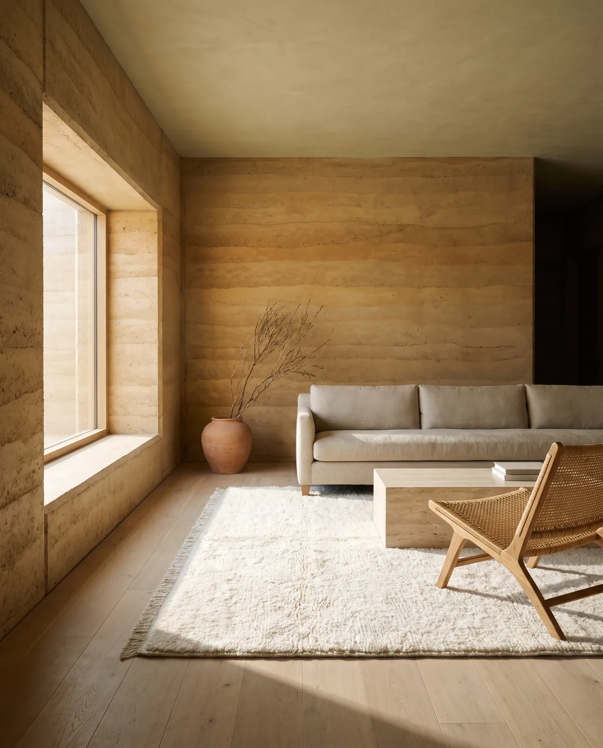 Magra, a rug from the Oon collection, in a room